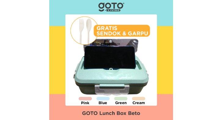 GOTO Beto Lunch Box Set dengan berbagai pilihan warna, cocok dibawa ke mana saja