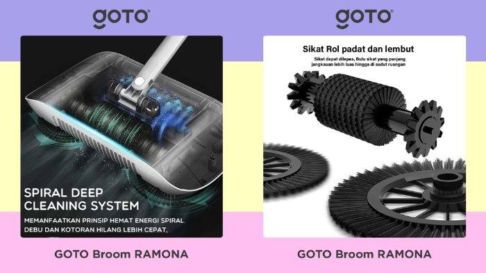 GOTO Broom RAMONA dibekali berbagai komponen berkualitas dan desain sedemikian rupa sehingga lebih mudah digunakan
