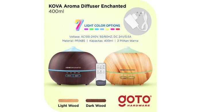 goto KOVA Enchanted Humidifier Diffuser dibekali 4 pengaturan waktu dan fungsi off otomatis