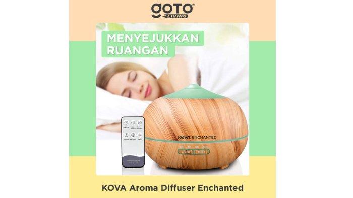 GOTO Kova Enchanted Humidifier Diffuser dirancang dengan lampu LED yang bisa difungsikan sebagia lampu tidur