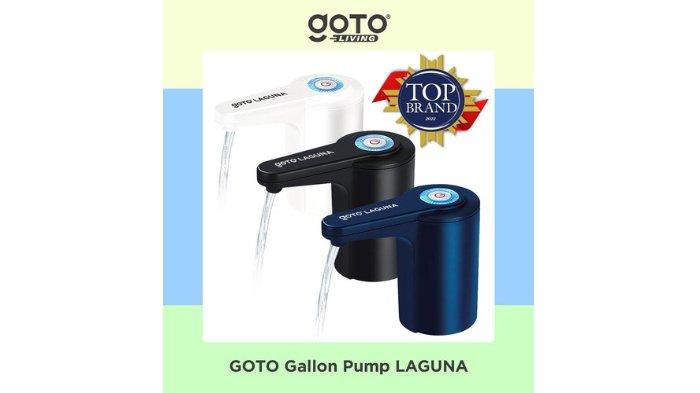 GOTO Laguna Gallon Pump harganya terjangkau tapi praktis untuk ambil air, tinggal sekali tekan saja