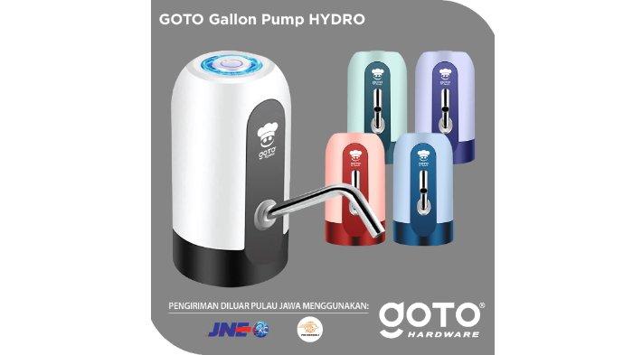 GOTO Pompa Galon Elektrik hadirkan beragam pilihan warna cantik sekaligus desain praktis memudahkan