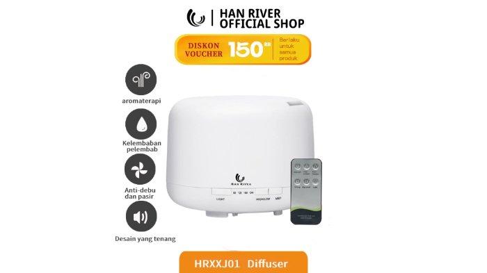 HAN RIVER Diffuser HRXXJ01 hadirkan 5 fungsi dalam 1 alat untuk bikin ruangan lebih nyaman