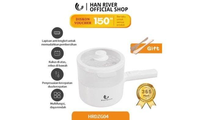 Dengan HAN RIVER Panci Listrik multifungsi, kamu bisa atur suhu panas sesuai kebutuhan baik kecil atau besar