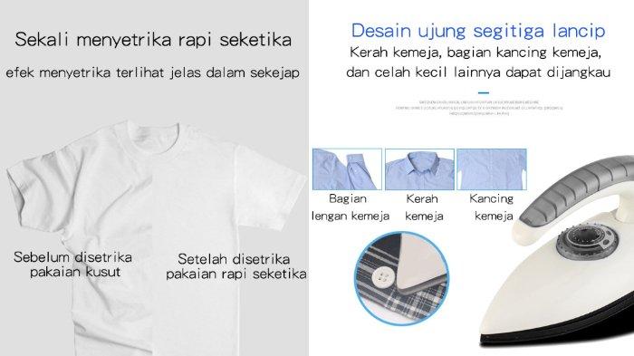 HAN RIVER Setrika Mini HRYD01 punya desain ringkas yang cocok dibawa ke mana saja, ujungnya yang lancip mampu jangkau berbagai sisi pakaian secara lebih mudah