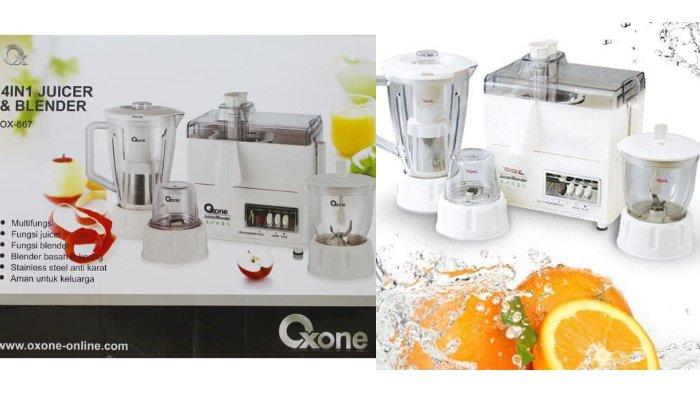 Oxone Juicer and Blender OX867 dirancang dengan material food grade, mata pisau tajam dan motor handal