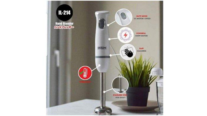 IDEALIFE Hand Blender IL-214 hadir dengan konsumsi daya yang cukup hemat dan desain ergonomis