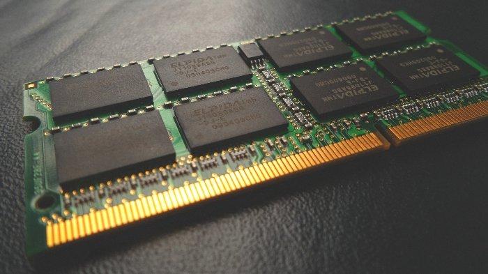 Ilustrasi kepingan RAM SODIMM untuk Laptop