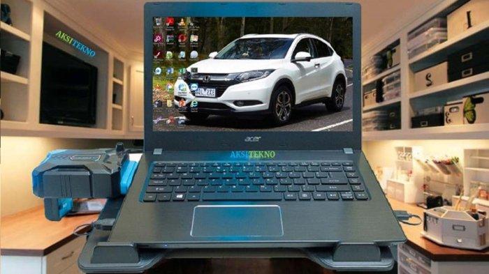 Ilustrasi menggunakan Vacuum Cooler agar laptop tak cepat panas