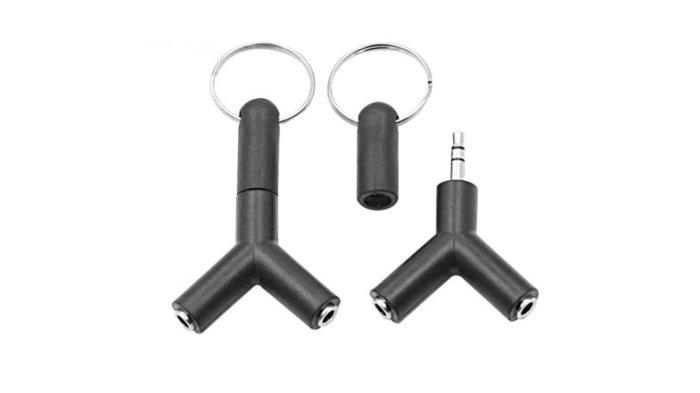 JOYSEUS Earphone Adapter Double Jack Plug Stereo