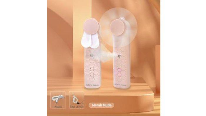 Kadonio Kipas Angin Mini Nano Spray Portable KL-FN23 desainnya ringkas dan ringan praktis dibawa ke mana saja