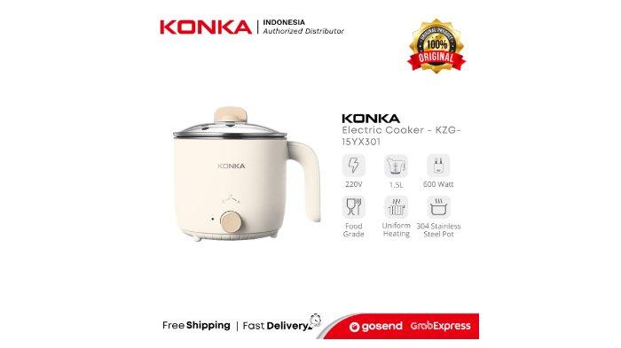 KONKA Electric Cooker KZG-15YX301 pilihan terbaik untuk kreasikan menu makanan di kos tanpa ribet