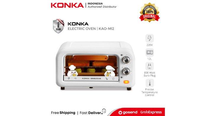 KONKA Electric Oven KAO-M12 dengan desain mungil dan tampilan elegan cocok untuk dapur mungil