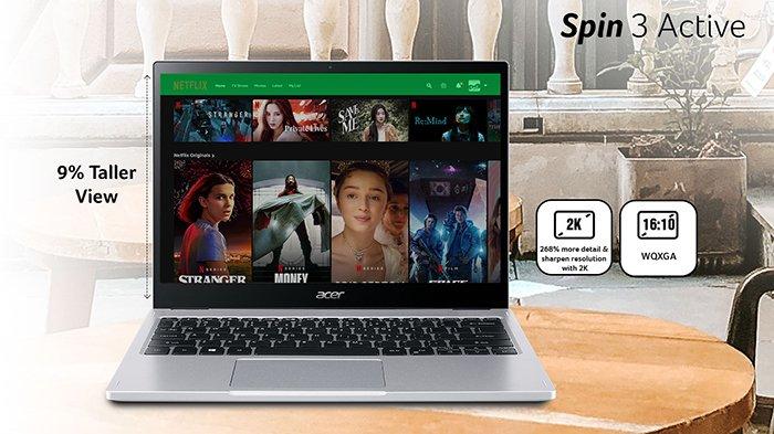 Layar acer Spin 3 Active