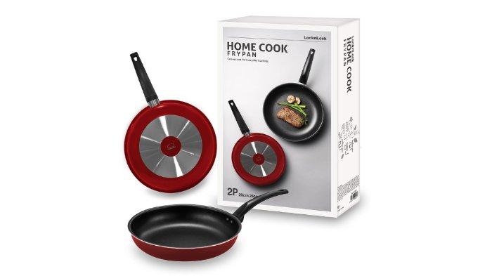 LocknLock Home Cook Frypan Set CAF2420S2 tepat kreasikan menu goreng dan tumis
