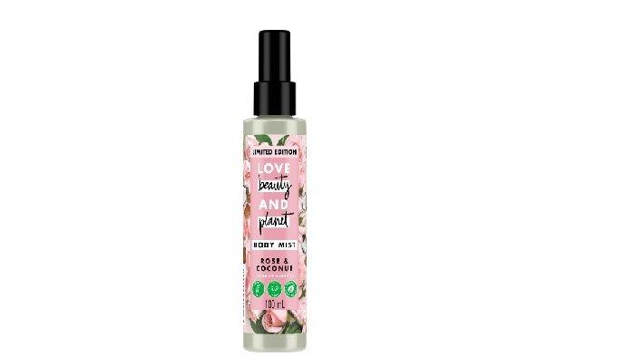 Love Beauty & Planet Body Mist Fragrance Rose & Coconut Natural Essential Oil