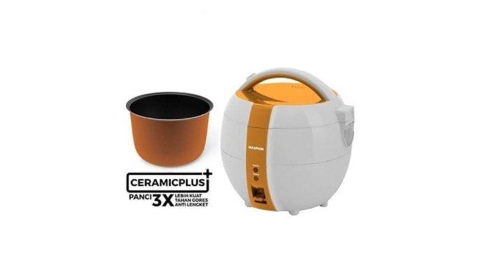 MASPION Rice Cooker Mini MRJ 1239 desain mungil dengan panci ceramic plus berkualitas terbaik