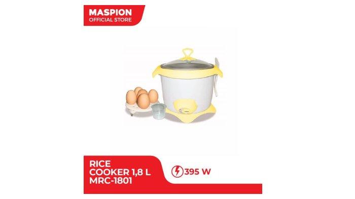 MASPION Rice Cooker MRC 1801 hadir dengan fungsi 3 in 1 sekaligus bisa merebus telur
