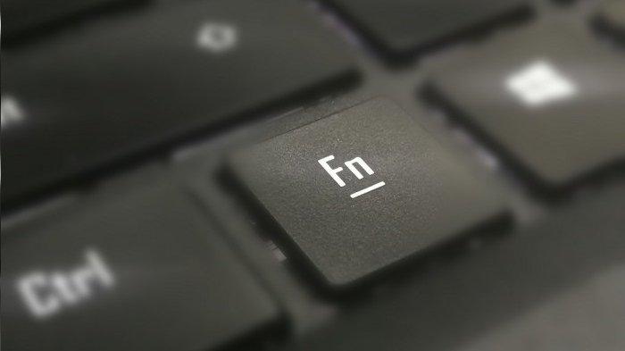 Ilustrasi tombol Fn atau Function pada keyboard