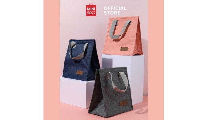 MINISO Tas Bekal berkualitas dengan material tebal dan kokoh
