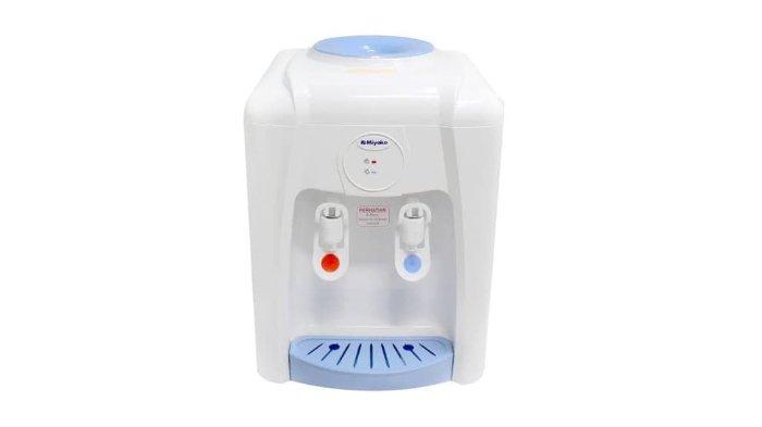 Miyako Water Dispenser WD-190 PH menghadikan pilihan suhu air hot dan normal dengan konsumsi daya 350 watt