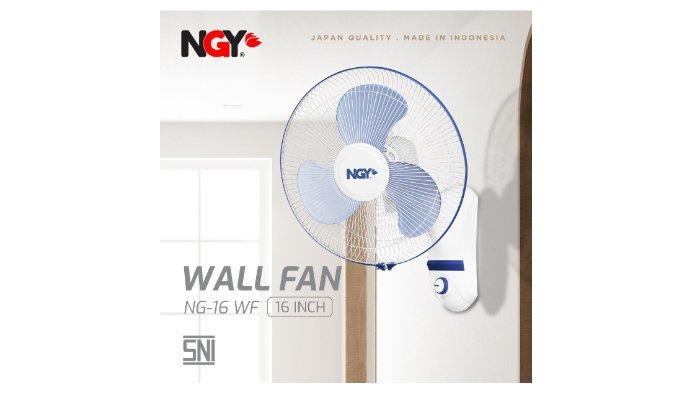 NAGOYA Wall Fan NG16WF hadir dengan performa handal dan daya listrik rendah