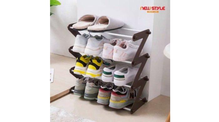 NEWSTYLE Shoe Rack Storage S1 dengan desain yang unik terbuat dari ABS berkualitas