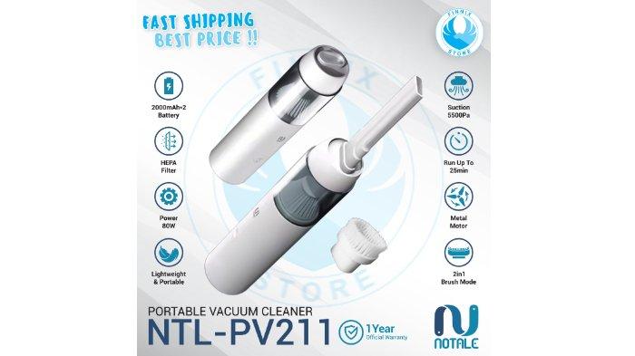 Notale Mini Portable Cordless Car Vacuum Cleaner pilihan tepat untuk bersihkan interior mobil