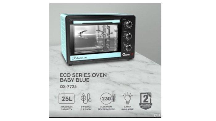 Oxone Oven Listrik Eco Series OX-7725 hadirkan kapasitas besar hingga 25 liter dan fungsi 3 in 1