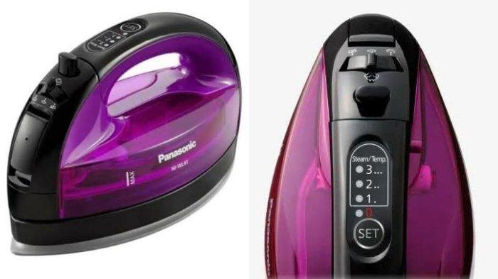 Panasonic Setrika Uap NI-WL41VSR dengan desain tanpa kabel untuk pengoperasian yang mudah