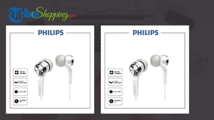 Philips Headphone In Ear SHE8500/10 yang bisa untuk mendengarkan musik dan suara lainnya
