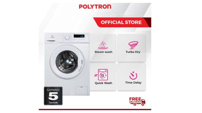 POLYTRON Mesin Cuci Wonderwash Series PFL 7051 dibekali berbagi fitur canggih untuk proses pencucian yang lebih handal dan efisien waktu maupun tenaga