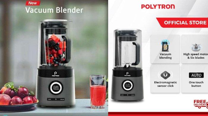 POLYTRON Vacuum Blender PVB 112G dirancang dengan performa handal sekaligus komponen berkualitas