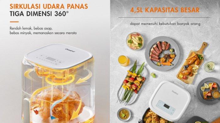 Gaabor Air Fryer Low Watt GA-E45A solusi praktis kreasikan menu sehat didukung pemanasan merata ke berbagai sisi