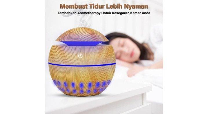 GM Bear Wood Ultrasonic Humidifier hadirkan night lamp dengan cahaya yang bisa berganti sekaligus minim suara bising, jadi tidur lebih nyaman dan rileks