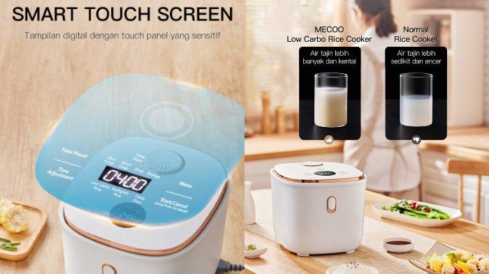 Mecoo Aesthetic Rice Cooker Low Carbo mampu kurangi kandungan gula dan karbo di dalam nasi berkat teknologi yang disematkan