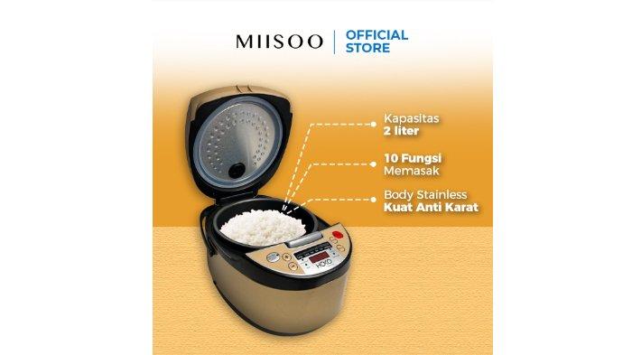 HOKO By MIISOO Electric Rice Cooker dirancang dengan fungsi one touch, praktis kreasikan beragam menu lezat