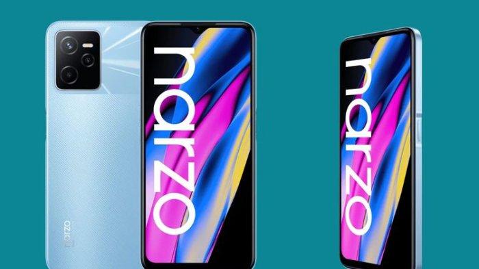 realme narzo 50A Prime yang memiliki bezel layar tipis