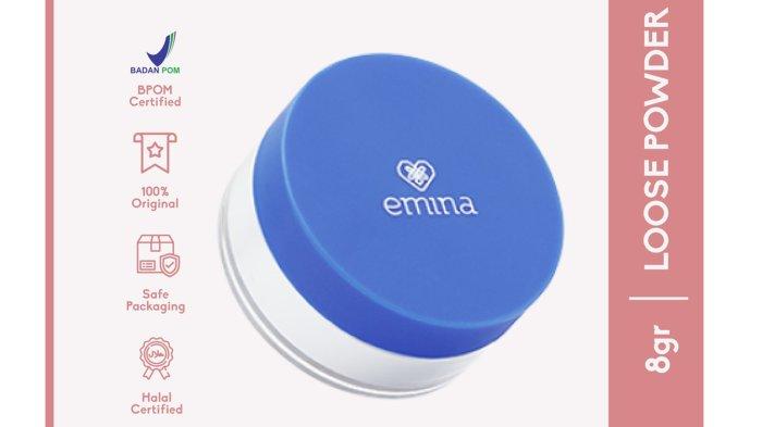 review emina sebum fighter loose powder