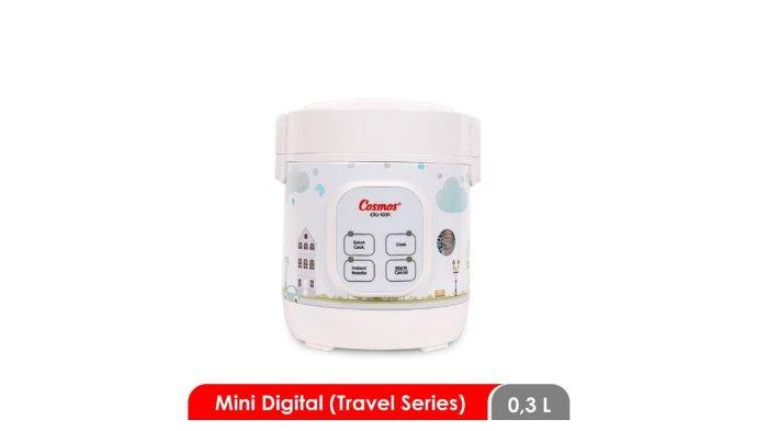 Rice cooker Cosmos CRJ 1031 travel size dengan fungsi 4in1