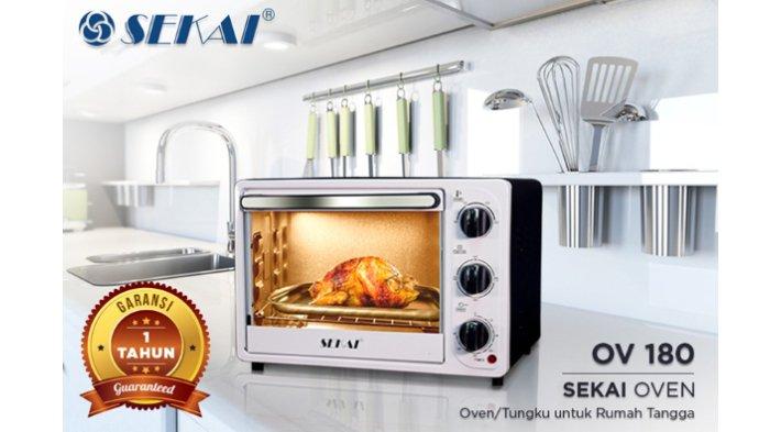 SEKAI Oven OV180 adalah pilihan paling tepat untuk kamu yang hobi mengkreasikan aneka menu karena konsumsi daya tergolong hemat