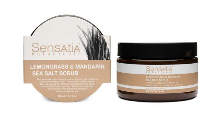 Sensatia Botanicals Lemongrass & Mandarin Sea Salt Scrub