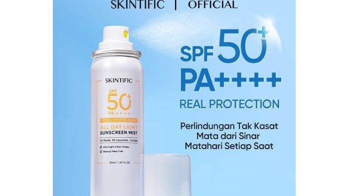 SKINTIFIC All Day Light Sunscreen Mist SPF50 PA++++
