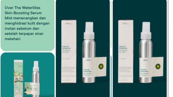 Kemasan dari Solar Monopoly Over The Waterlilies Skin-Boosting Serum Mist.