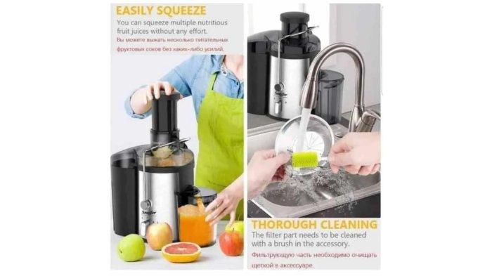 SONIFER Juice Extractor SF-5522 dirancang dengan penggunaan yang memudahkan dan pembersihan mudah