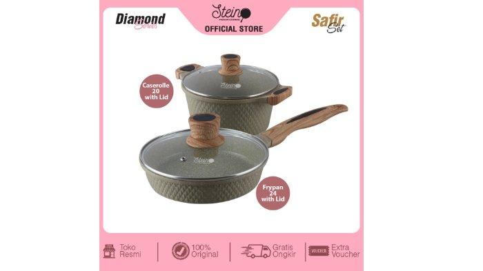 STEIN Safir Set Panci terbuat dari material 7 lapis granite German berkualitas