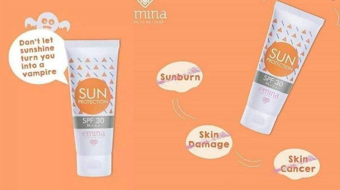 Ilustrasi produk sunscreen dari Emina yang mampu menangkal radikal bebas dan pengaruh buruk sinar matahari.