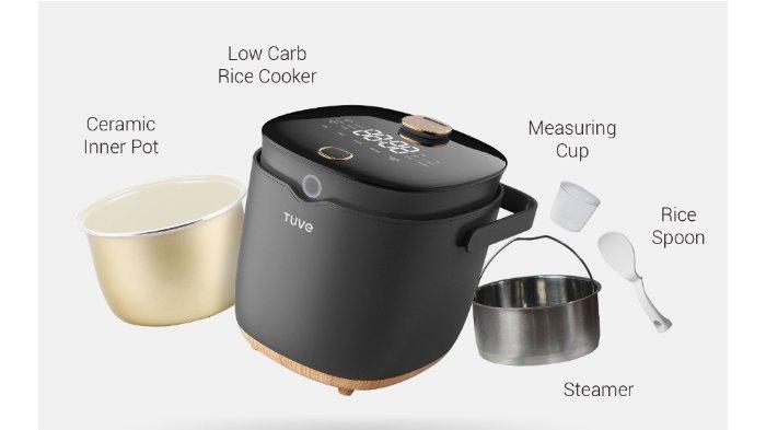 TUVE Rice Cooker Low Carbo dibekali dengan berbagai komponen berkualitas untuk mendukung performa