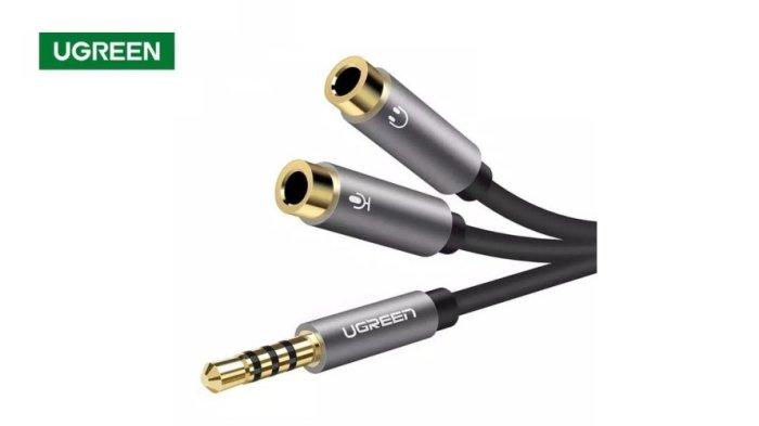 UGREEN Headphone Splitter Cable with Mic