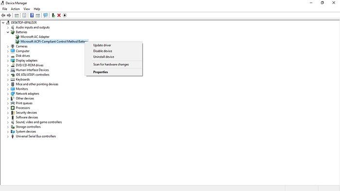 Ilustrasi jendela Device Manager